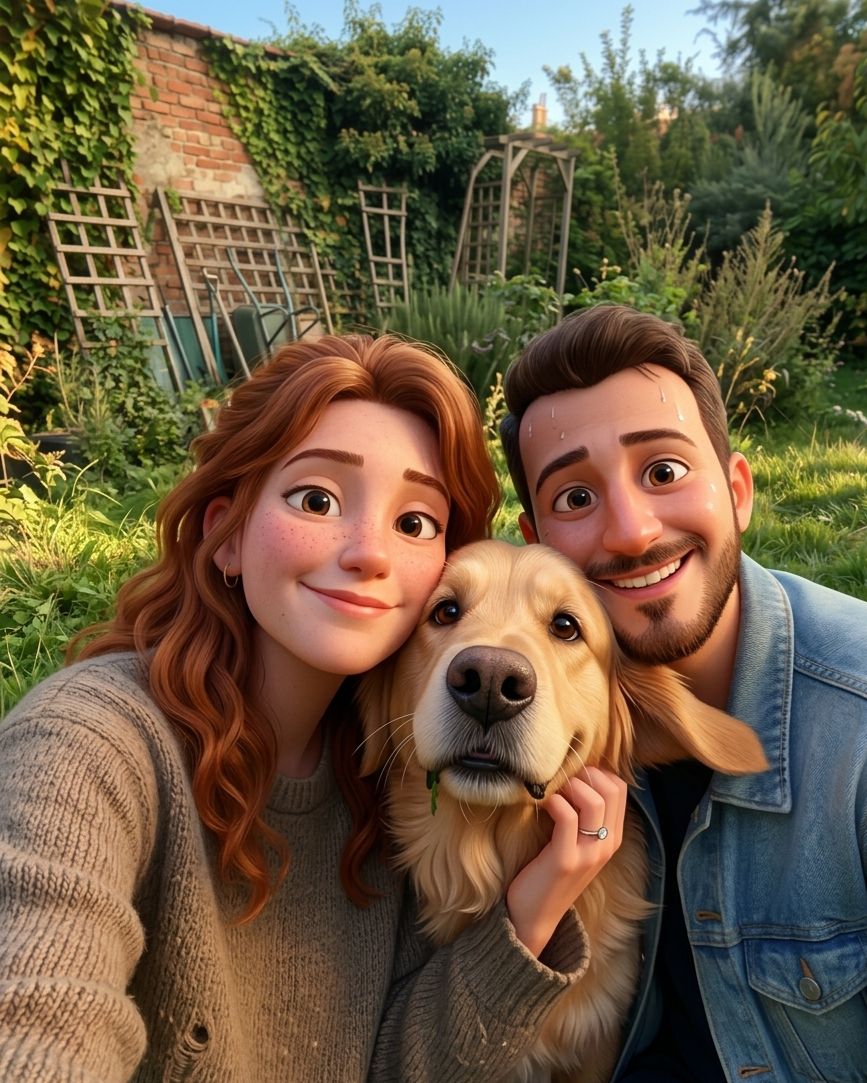 Fotoğraftan tasarlanan çizgi film karakteri