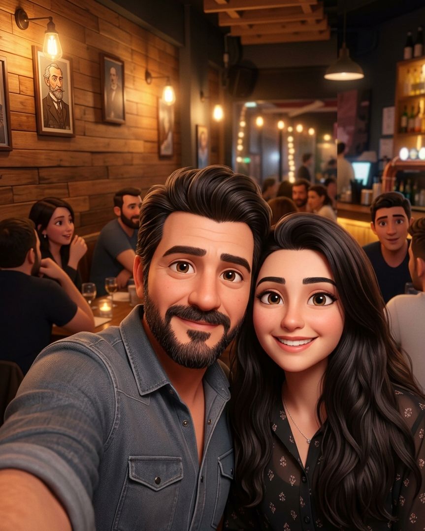 Fotoğraftan tasarlanan çizgi film karakteri