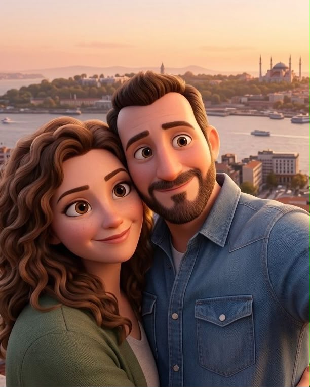 Fotoğraftan tasarlanan çizgi film karakteri